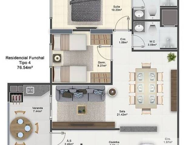 Apartamento para Venda em Praia Grande - 4
