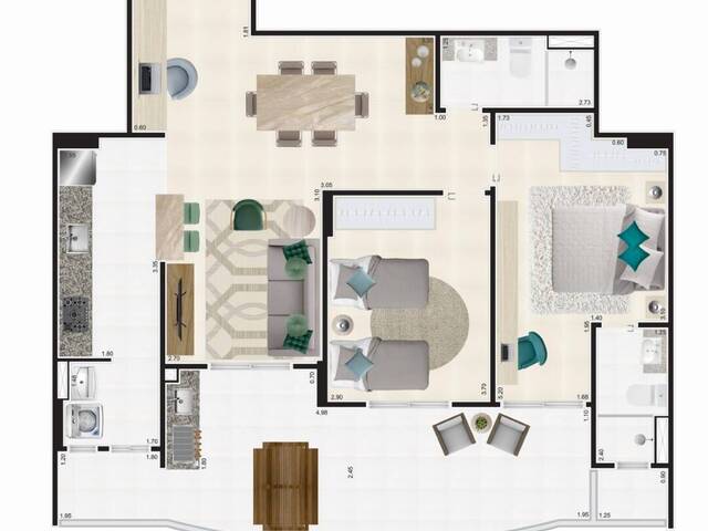 #7885 - Apartamento para Venda em Praia Grande - SP