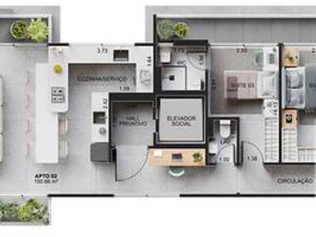 #7151 - Apartamento para Venda em Praia Grande - SP - 3