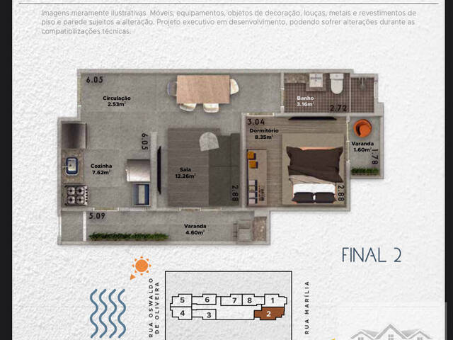 #7256 - Apartamento para Venda em Praia Grande - SP - 1