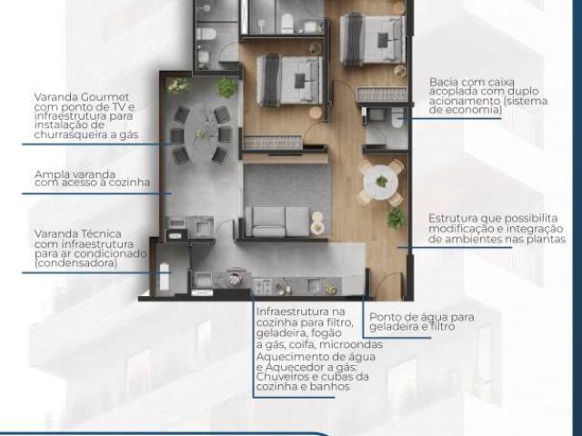 #7298 - Apartamento para Venda em Praia Grande - SP - 2