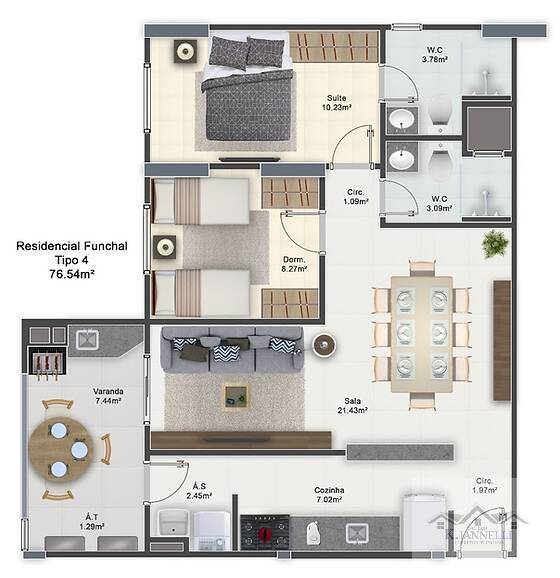 Apartamento, 3 quartos, 122 m² - Foto 4