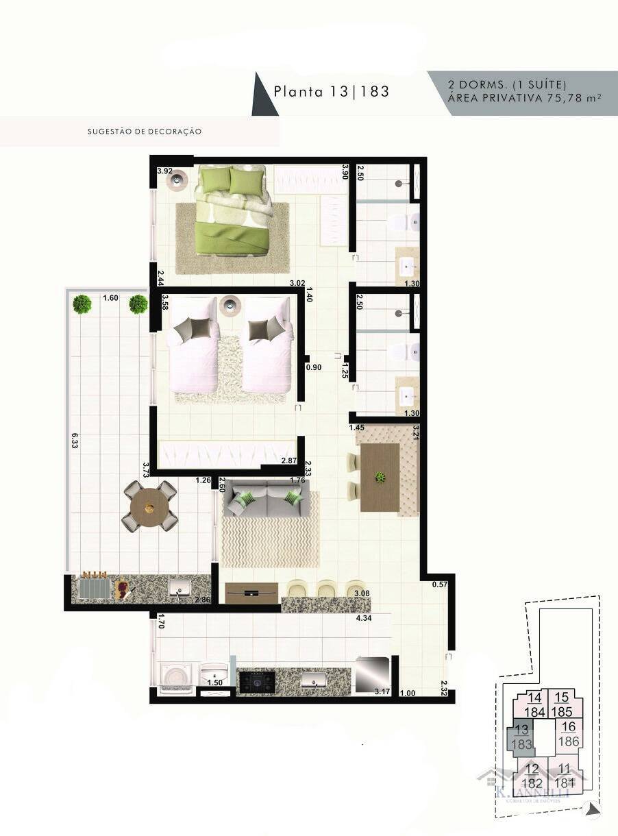 Apartamento, 2 quartos, 70 m² - Foto 4