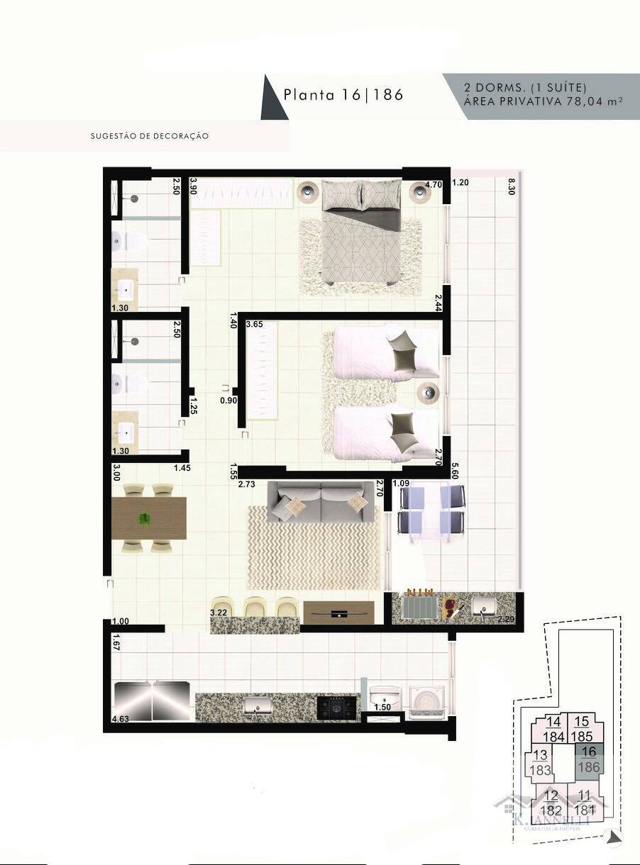 Apartamento, 2 quartos, 70 m² - Foto 7