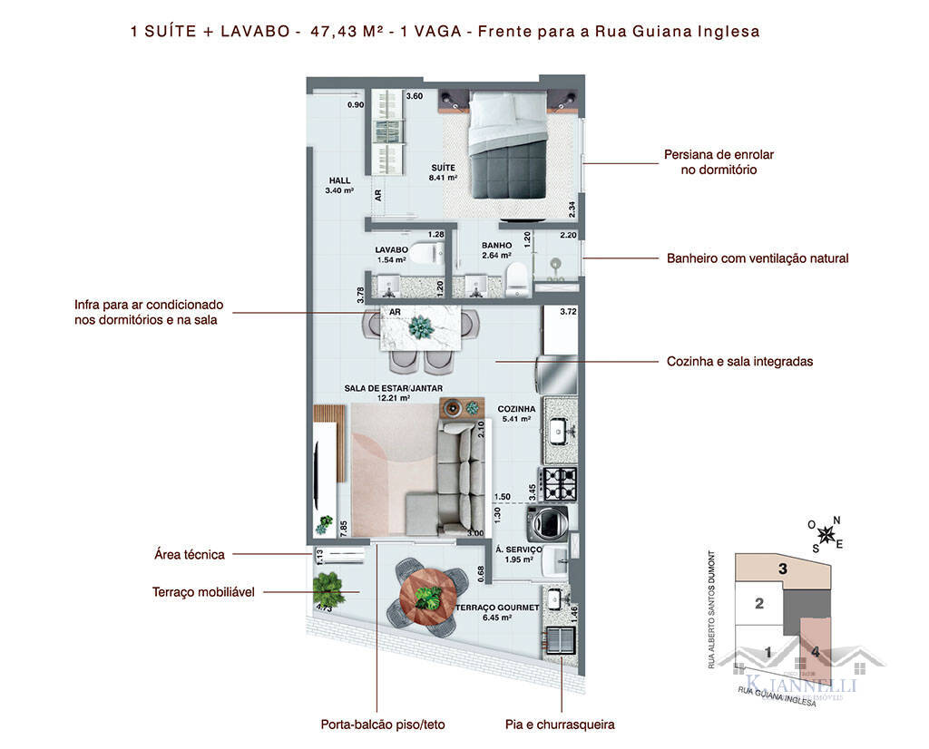 Apartamento, 2 quartos, 68 m² - Foto 7