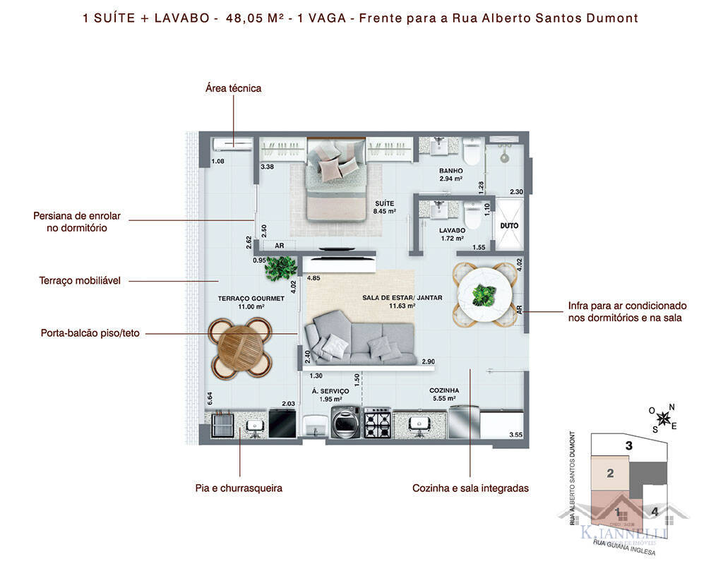 Apartamento, 2 quartos, 68 m² - Foto 9
