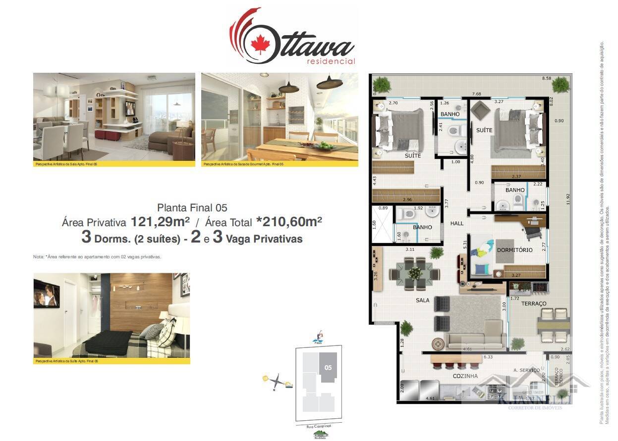 Apartamento para alugar com 3 quartos, 121m² - Foto 31