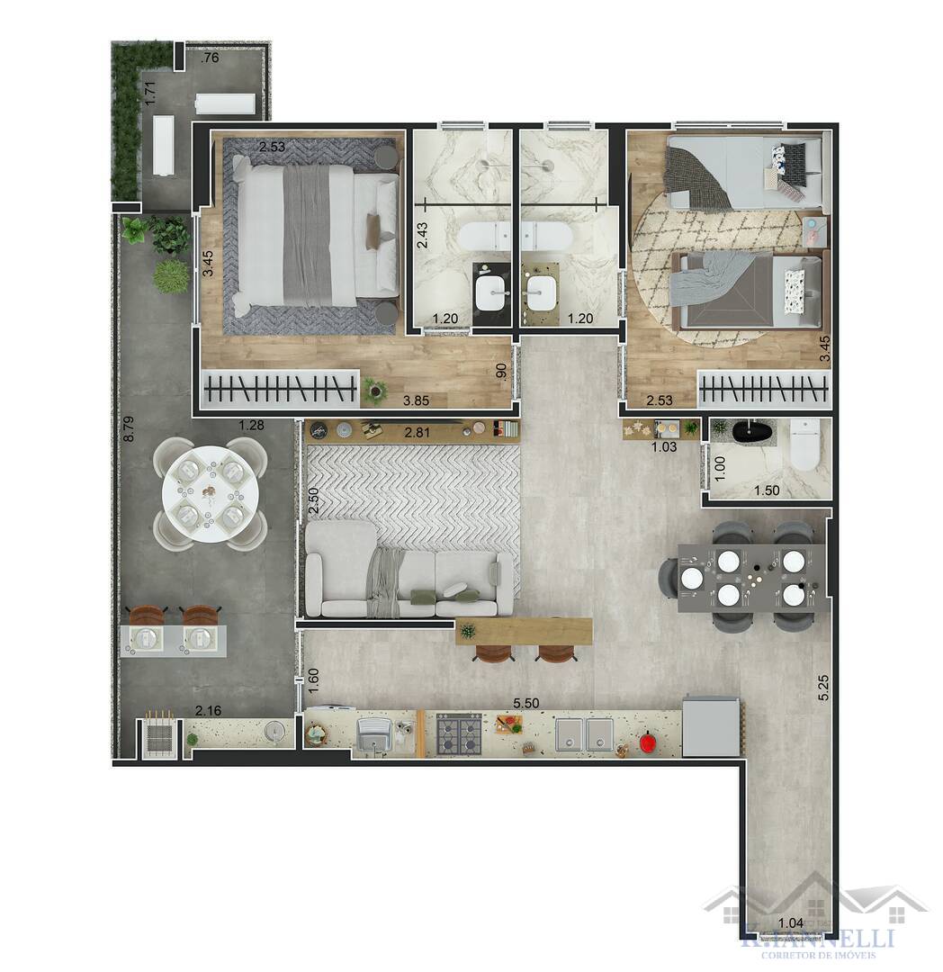 Apartamento, 3 quartos, 109 m² - Foto 12