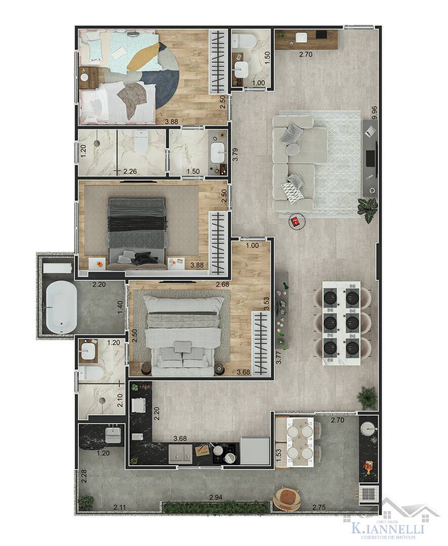 Apartamento, 3 quartos, 109 m² - Foto 13